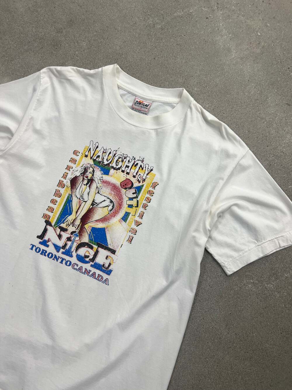 Vintage Naughty Butt Nice Toronto Caribbean Festival T-Shirt - L - Picture 2 of 6